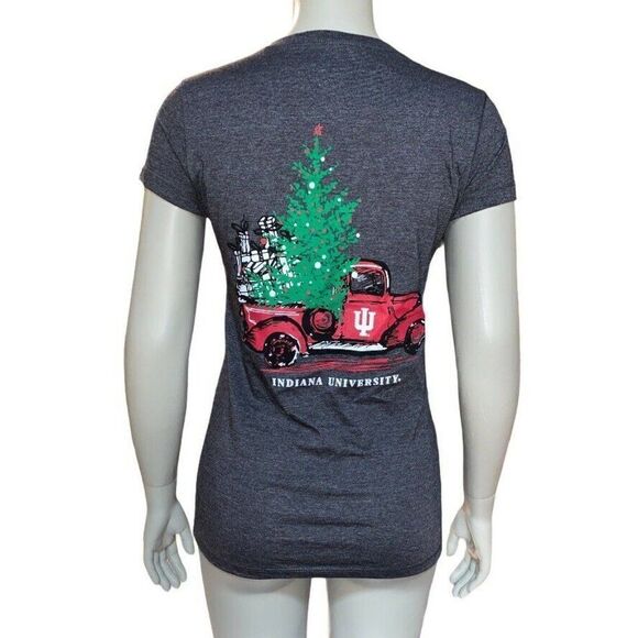 Indiana University IU Hoosiers Gray Tree T-Shirt - Picture 2 of 3